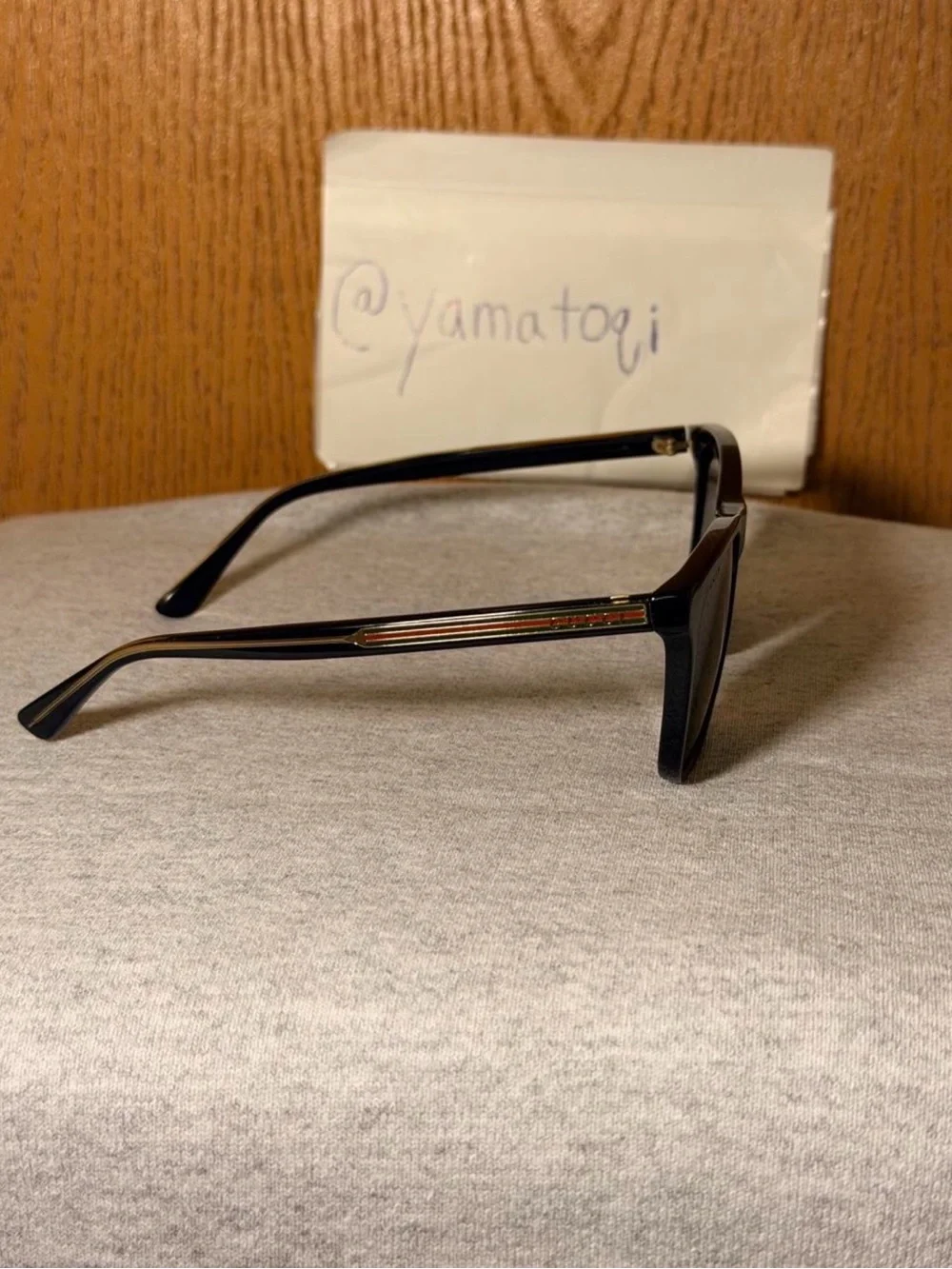 Gucci Black sunglasses (GG0381SN) with Gold detailing 🕶️
